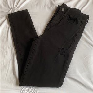 Black high rise jeans